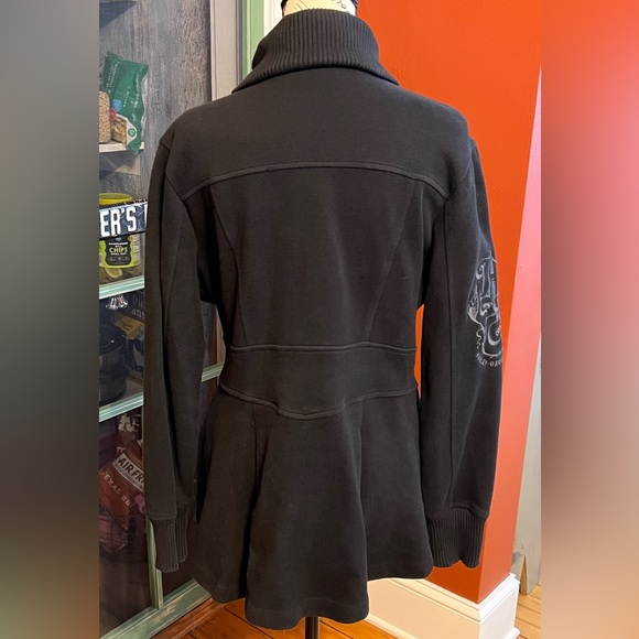 Women's Black Zip-Up Jacket - Picture 3 of 16